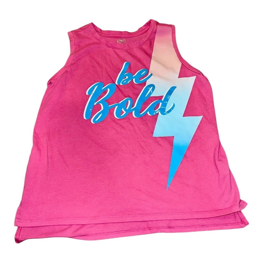 Pink 'Be Bold' Kids Tank Top